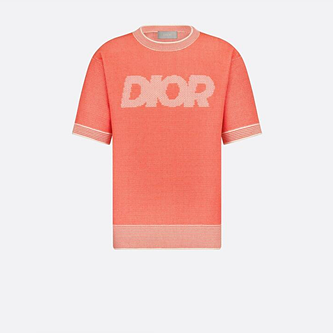 디올 코랄 코튼 블렌드 트라마토 니트 티셔츠 (매장가 230만원) (2color)
