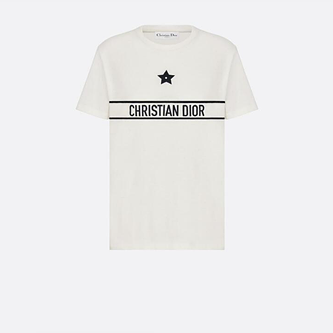 디올 시그니처 화이트 코튼 티셔츠 (매장가 150만원)