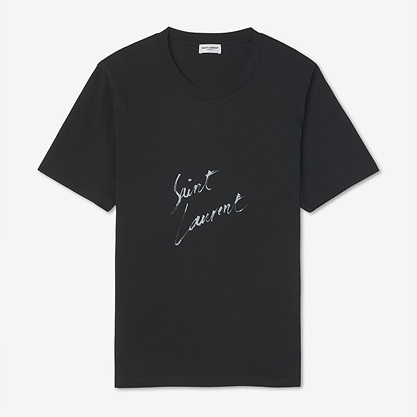 생로랑 로고 시그니처 반소매 티셔츠 (매장가 120만원)