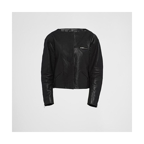 프라다 블랙 레더 재킷 (매장가 1100만원)