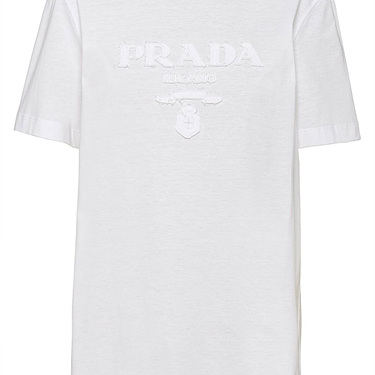 프라다 로고 아플리케 티셔츠 (매장가 180만원)