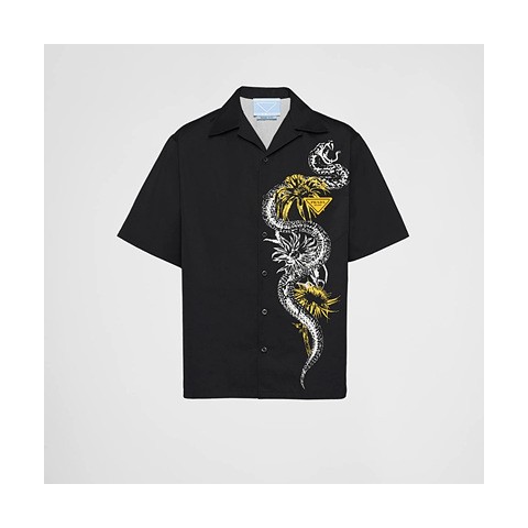 프라다 타임캡슐 프린티드 포플린 셔츠 (매장가 240만원)