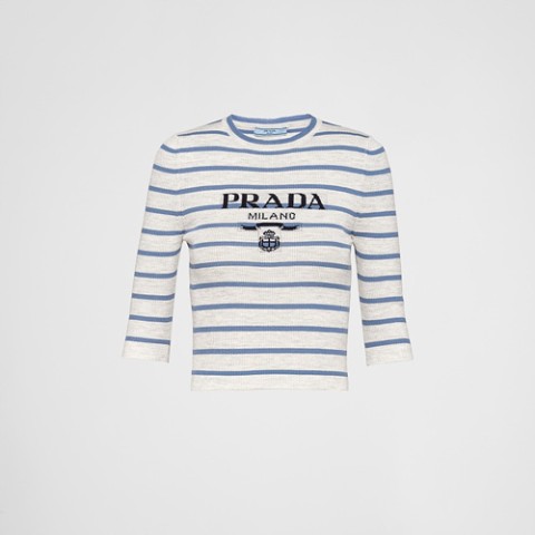 프라다 슈퍼파인 울 크루넥 스웨터 (매장가 180만원)