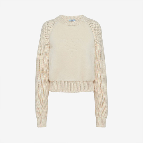 프라다 알파카 크루넥 스웨터 (매장가 330만원)