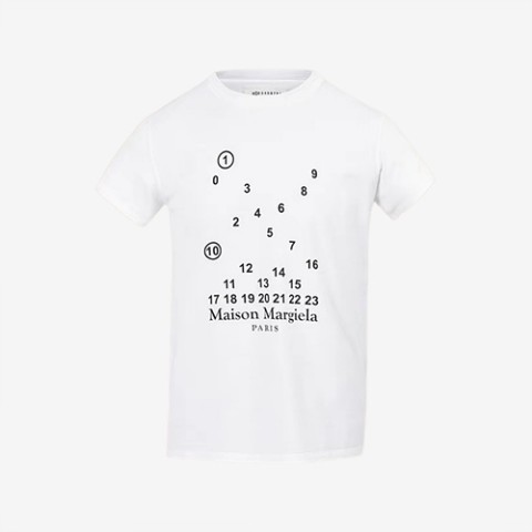 메종 마르지엘라 넘버링 티셔츠 화이트 (매장가 80만원)