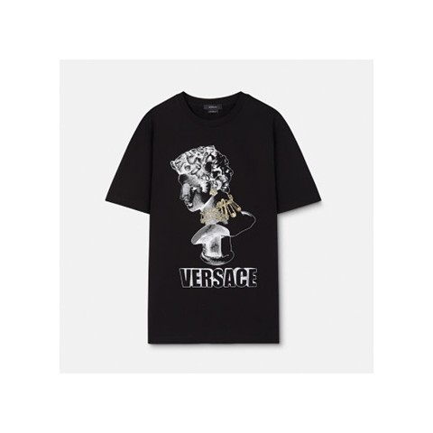 베르사체 로고 그래픽 프린팅 티셔츠 (매장가 100만원)