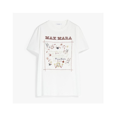 막스마라 로고 코튼 티셔츠 (매장가 110만원) (2color)