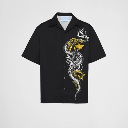 프라다 타임캡슐 프린티드 포플린 셔츠 (매장가 240만원)